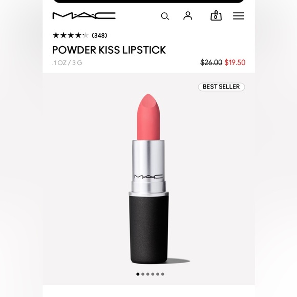 MAC Cosmetics Makeup Mac Powder Kiss Lipstick Full Size
